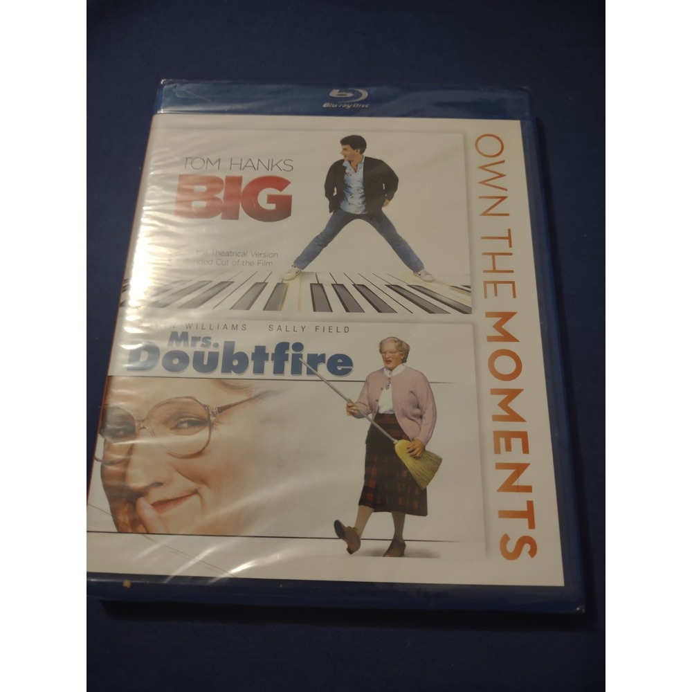 Big/Mrs. Doubtfire Blu Ray Tom Hanks Robin‎ Williams Nostalgia 80s 90s
